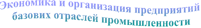 Экономика и организация предприятий
базових отраслей промышленности